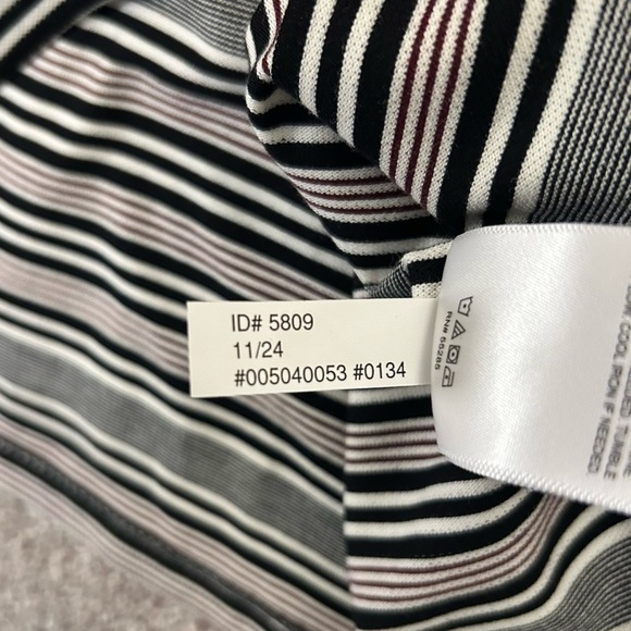 Express Men's Striped Perfect Pima Cotton Pique Polo Size M Tall 1/4 Zip NWT $64 - Picture 16 of 16